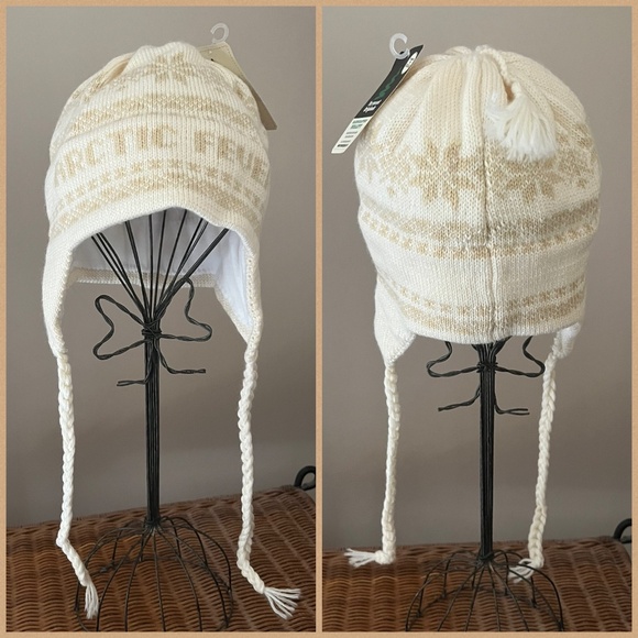 Flap Hats, Peruvian Wool Knit Polar Fleece Lined - Picture 2 of 11